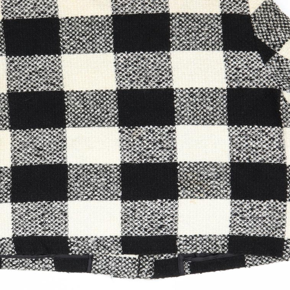 Simply Be Womens White Check  Jacket Coat Size 14