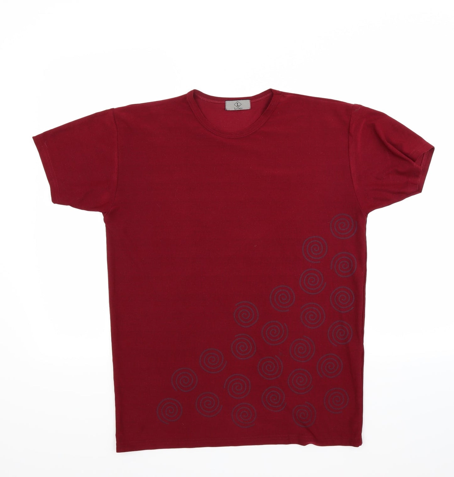 Lucanto Womens Red   Basic T-Shirt Size L