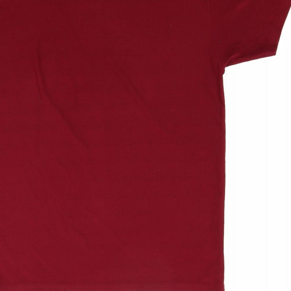 Lucanto Womens Red   Basic T-Shirt Size L