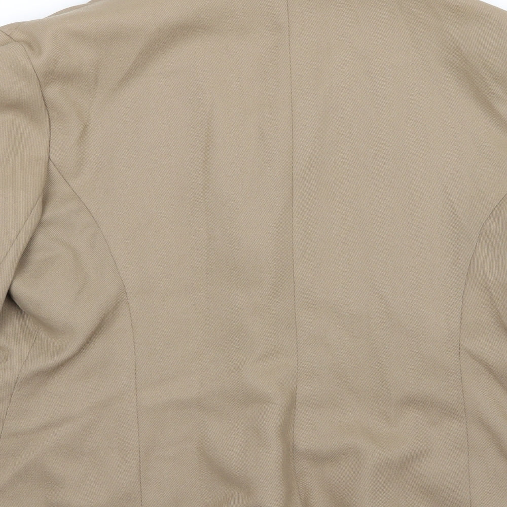 Rebecca Sheldon Womens Beige   Jacket Suit Jacket Size 16