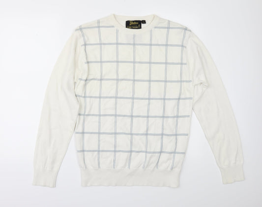 Petroleum Mens Silver   Pullover Jumper