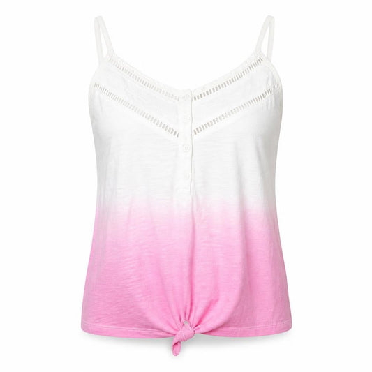 Loststock Womens Pink   Camisole T-Shirt Size S  - Tie Front