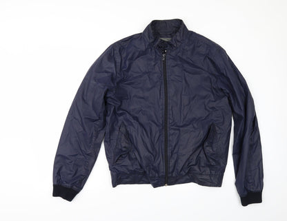 Front view of Gap men’s blue jacket, size M