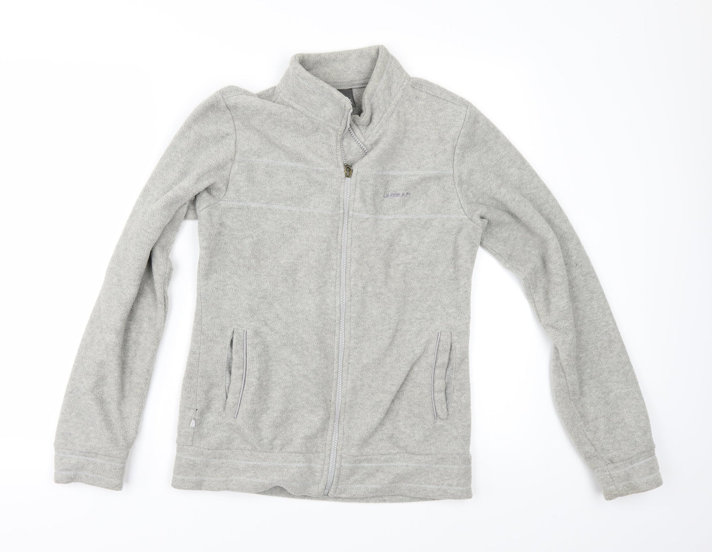 LA Gear Womens Grey  Fleece Jacket  Size 8