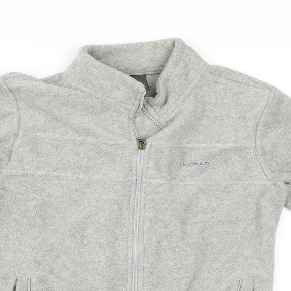 LA Gear Womens Grey  Fleece Jacket  Size 8