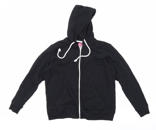 Adore Womens Black   Full Zip Hoodie Size S