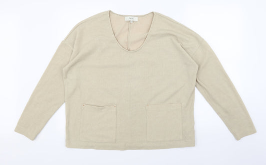 NEXT Womens Beige  Knit Pullover Jumper Size 18