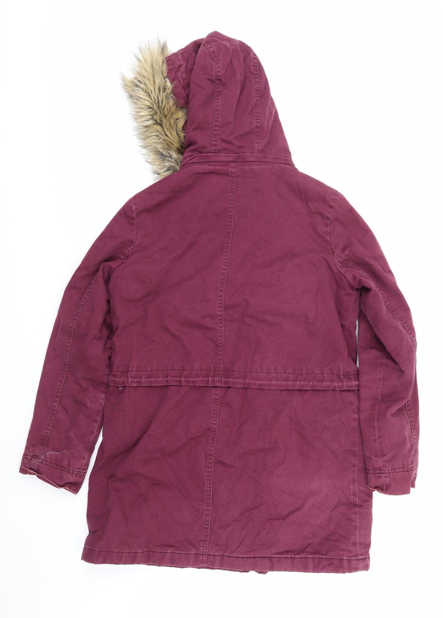 Marks and Spencer Womens Purple   Parka Coat Size 8