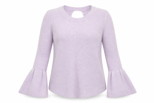 Front view of F&F women’s purple jumper, size UK 10