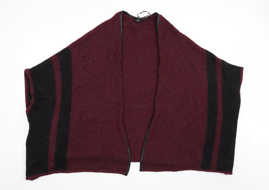 F&F Womens Red Striped  Cardigan Jumper Size S