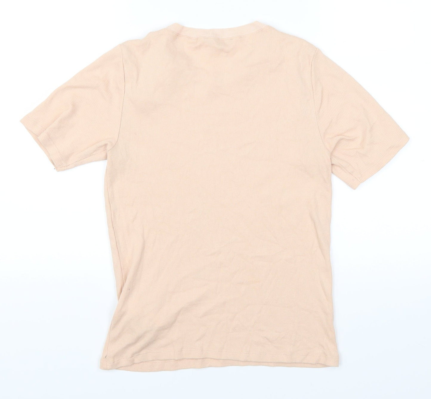 Zara Womens Pink   Basic T-Shirt Size M  - Pom Pom