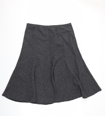 Front view of New Look women’s grey pleated, size UK 16