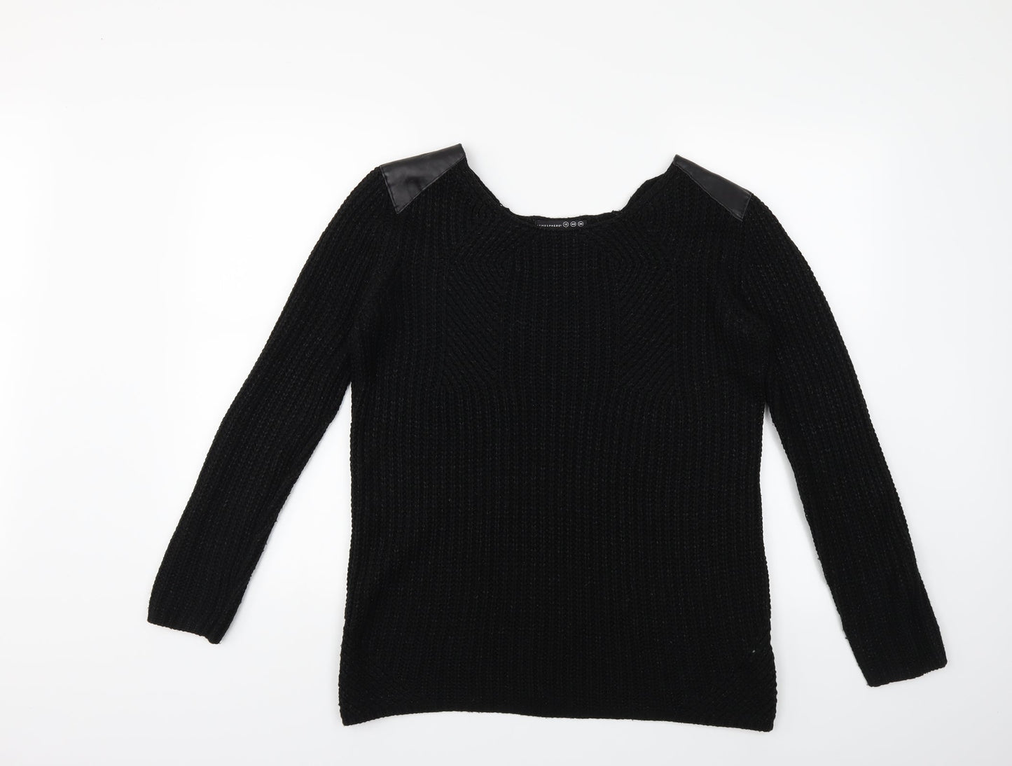 Atmosphere Womens Black  Knit Pullover Jumper Size 12