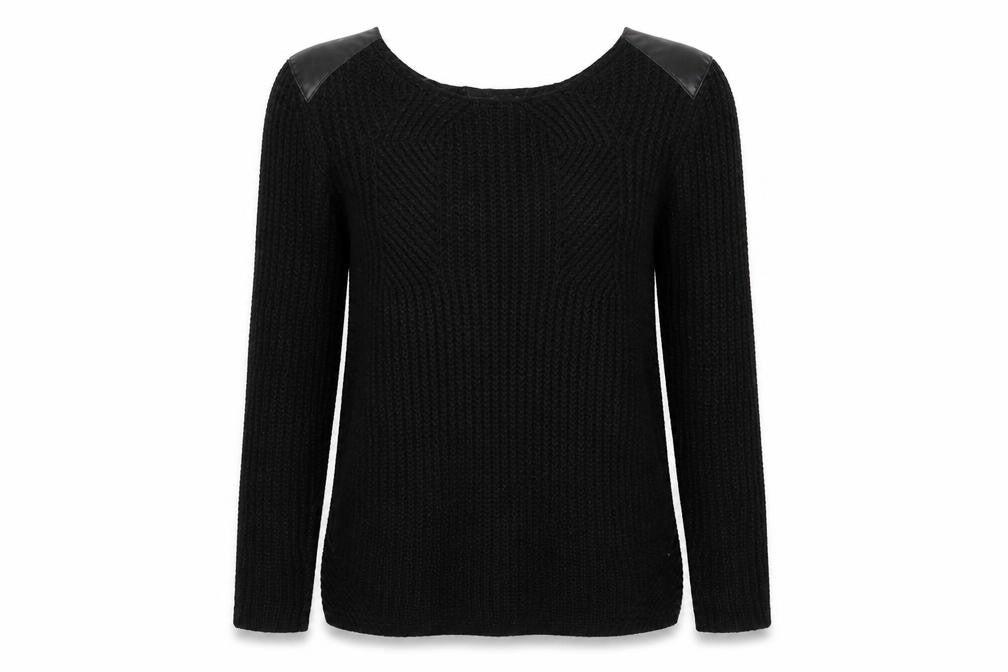 Atmosphere Womens Black  Knit Pullover Jumper Size 12