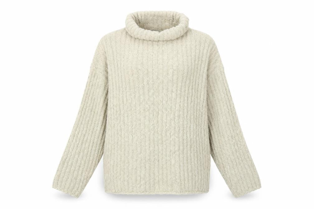 rohina Womens Beige  Knit Pullover Jumper Size S
