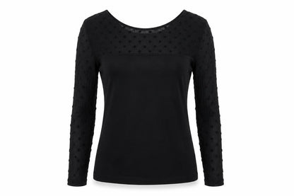 Front view of H&M women’s black jumper, size S