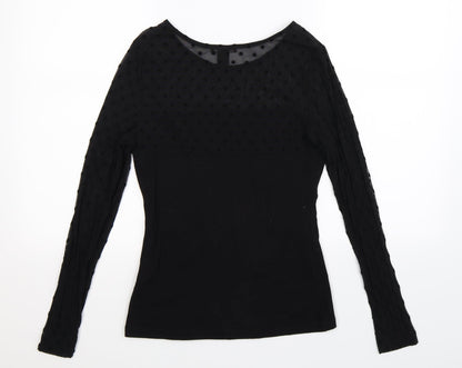 Back view of H&M women’s black jumper, size S