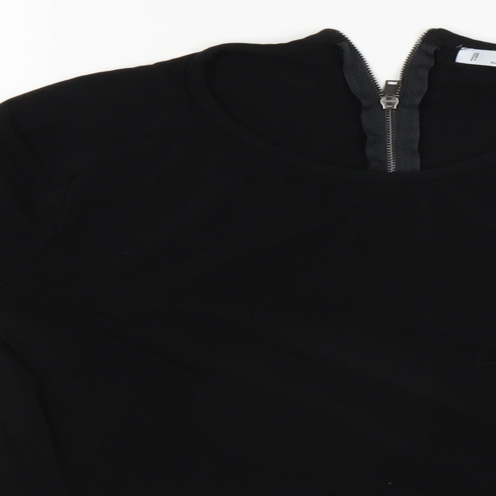 Mango Womens Black   Basic T-Shirt Size 10
