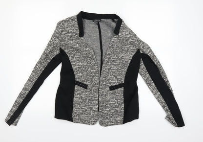 Additional front view of Warehouse women’s multicoloured cardigan jumper, size UK 10