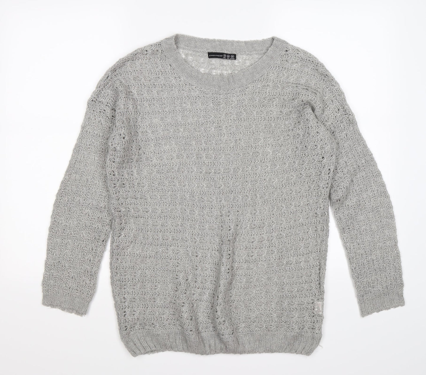 Atmosphere Womens Grey  Knit Pullover Jumper Size 10