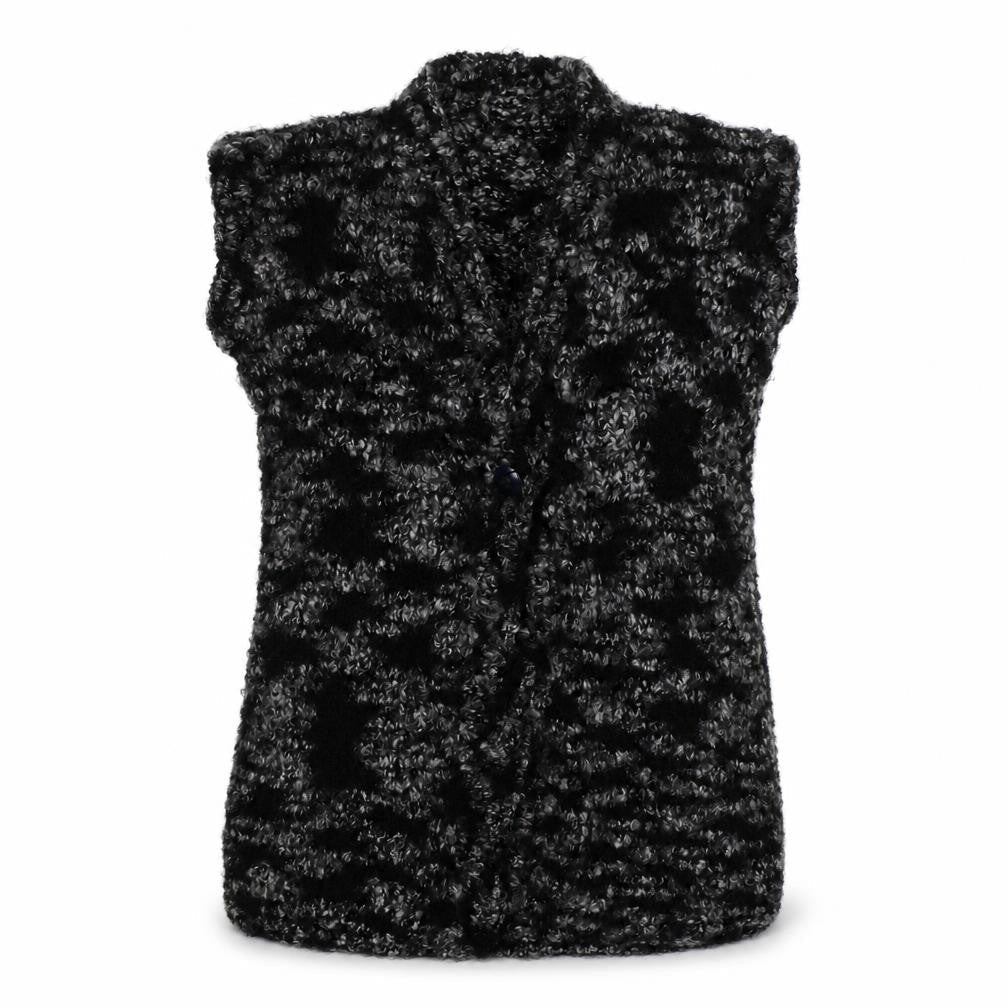 Preworn Womens Grey  Knit Cardigan Jumper One Size