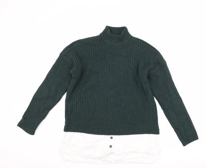 Additional front view of Noisy May women’s green jumper, size S