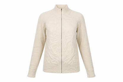 Front view of Marks & Spencer women’s brown jacket, size UK 14