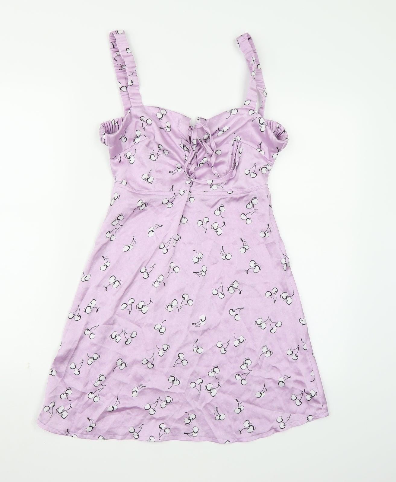 Kai Womens Purple   A-Line  Size S  - Cherry Print