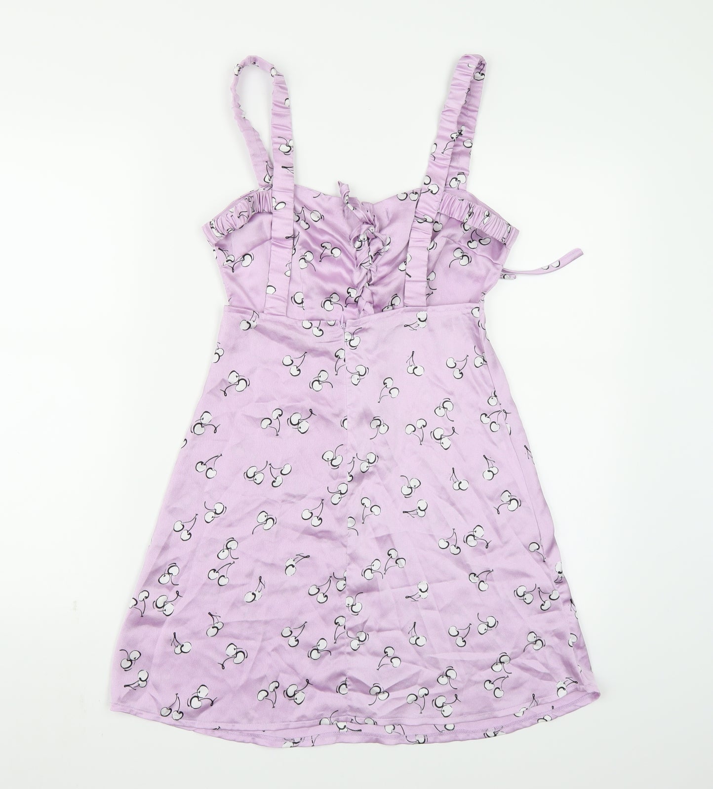 Kai Womens Purple   A-Line  Size S  - Cherry Print