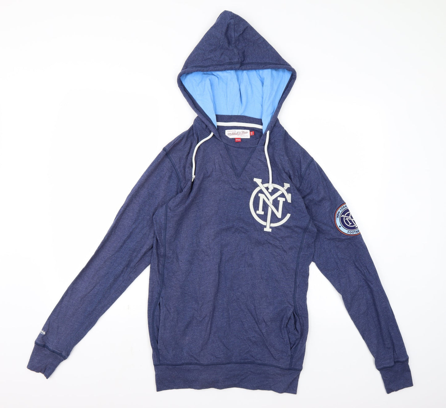 Mitchell & Ness Mens Black   Pullover Hoodie Size XS