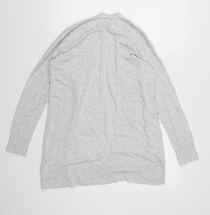 Back view of Gap women’s grey knit cardigan jumper, size S
