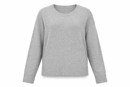 Front view of Gap women’s grey knit jumper, size L