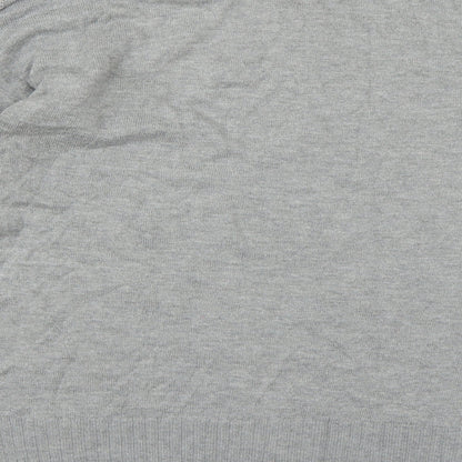 Brand and care label for Gap women’s grey knit jumper, size L