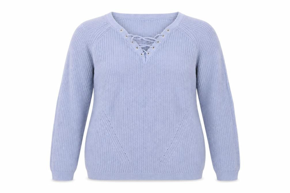 Select Womens Blue  Knit Pullover Jumper Size 12