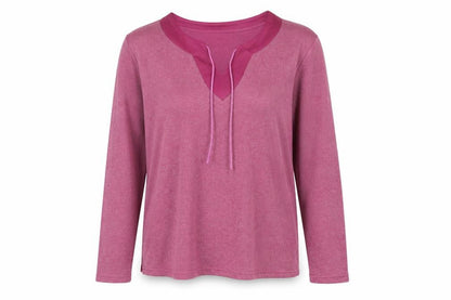 Front view of M&Co women’s pink jumper, size M