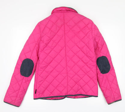 Back view of Henley women’s pink jacket, size UK 10