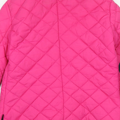 Brand and care label for Henley women’s pink jacket, size UK 10