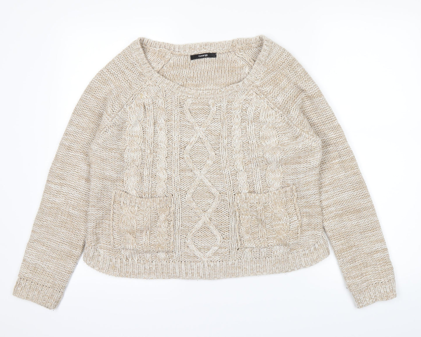 George Womens White   Pullover Jumper Size 10