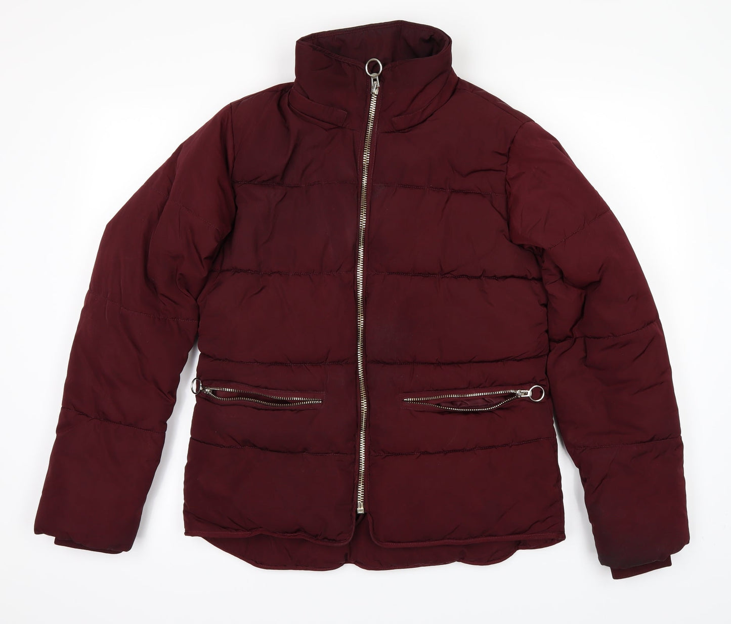 Topshop Womens Purple   Puffer Jacket Coat Size 8