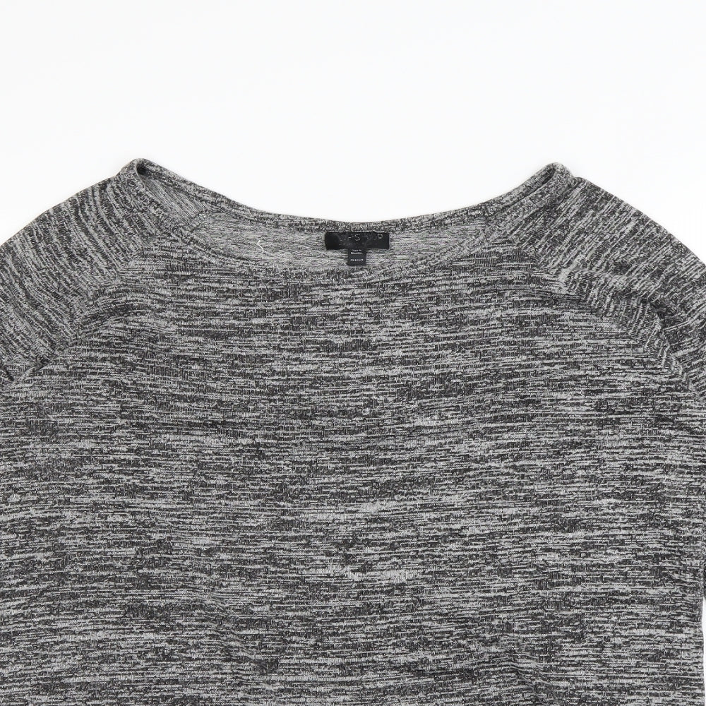 Topshop Womens Black   Pullover Sweatshirt Size 8