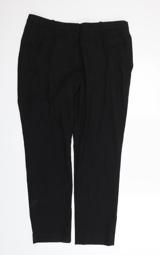 H&M  Womens Black   Dress Pants Trousers Size 12 L28 in