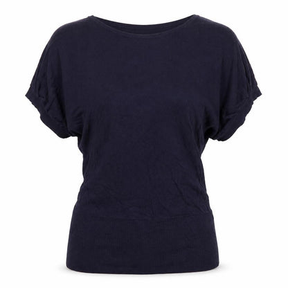 Front view of Ice women’s blue pullover sweatshirt, size S