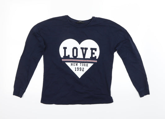 George  Girls Blue   Pullover Jumper Size 12-13 Years