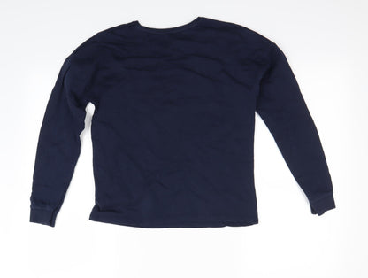 Back view of George girls’ blue jumper, size 12-13, years