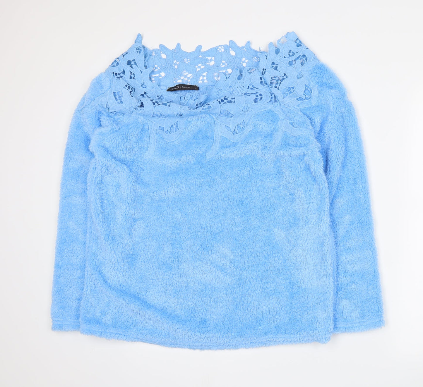 Zanzea Womens Blue   Pullover Sweatshirt Size XL