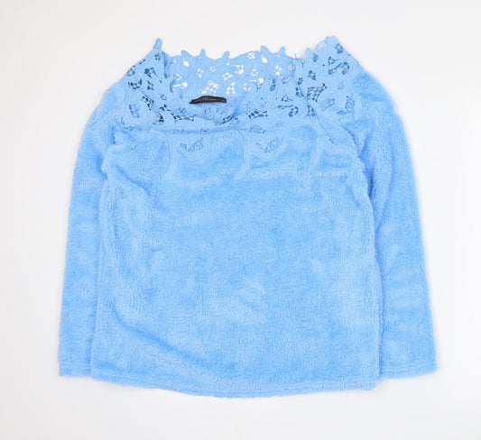 Zanzea Womens Blue   Pullover Sweatshirt Size XL
