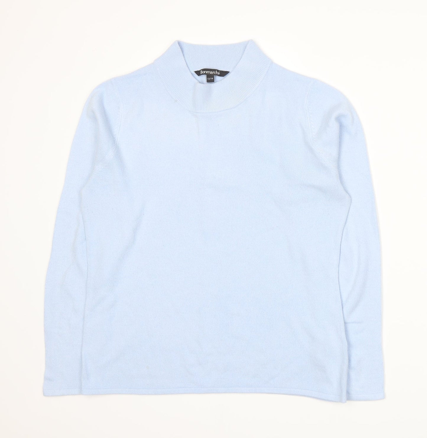 Bonmarché Womens Blue  Knit Pullover Jumper Size L