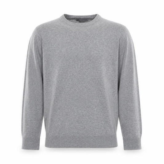 Front view of Cedarwood State men’s grey knit jumper, size M