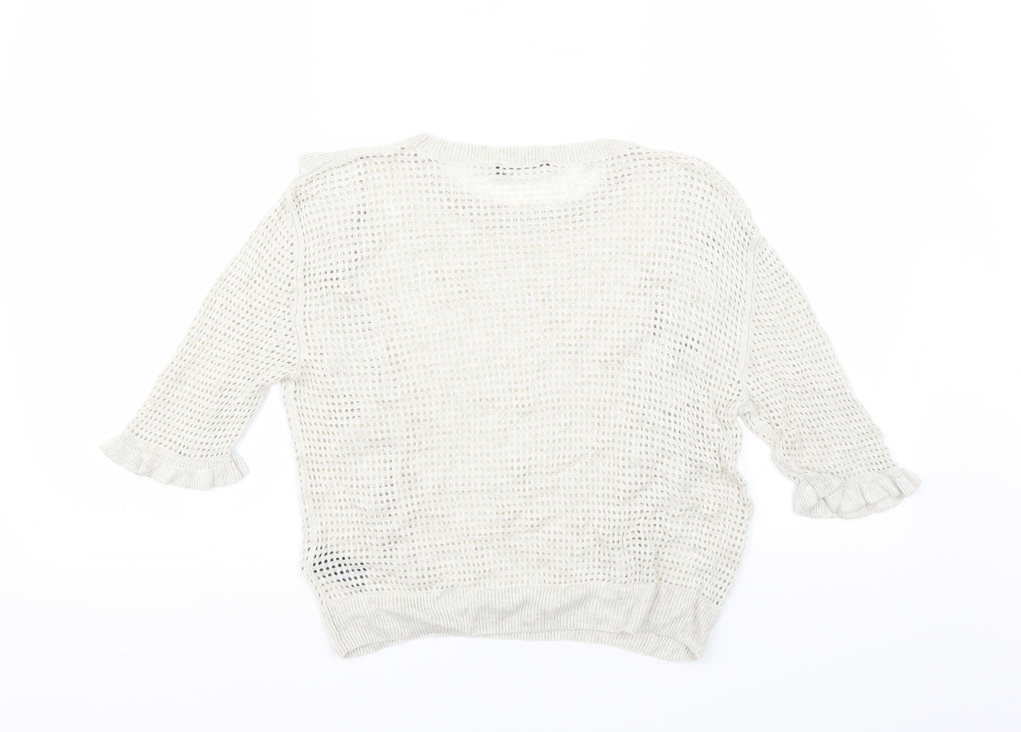 Marks and Spencer Womens Beige   Pullover Jumper Size 10