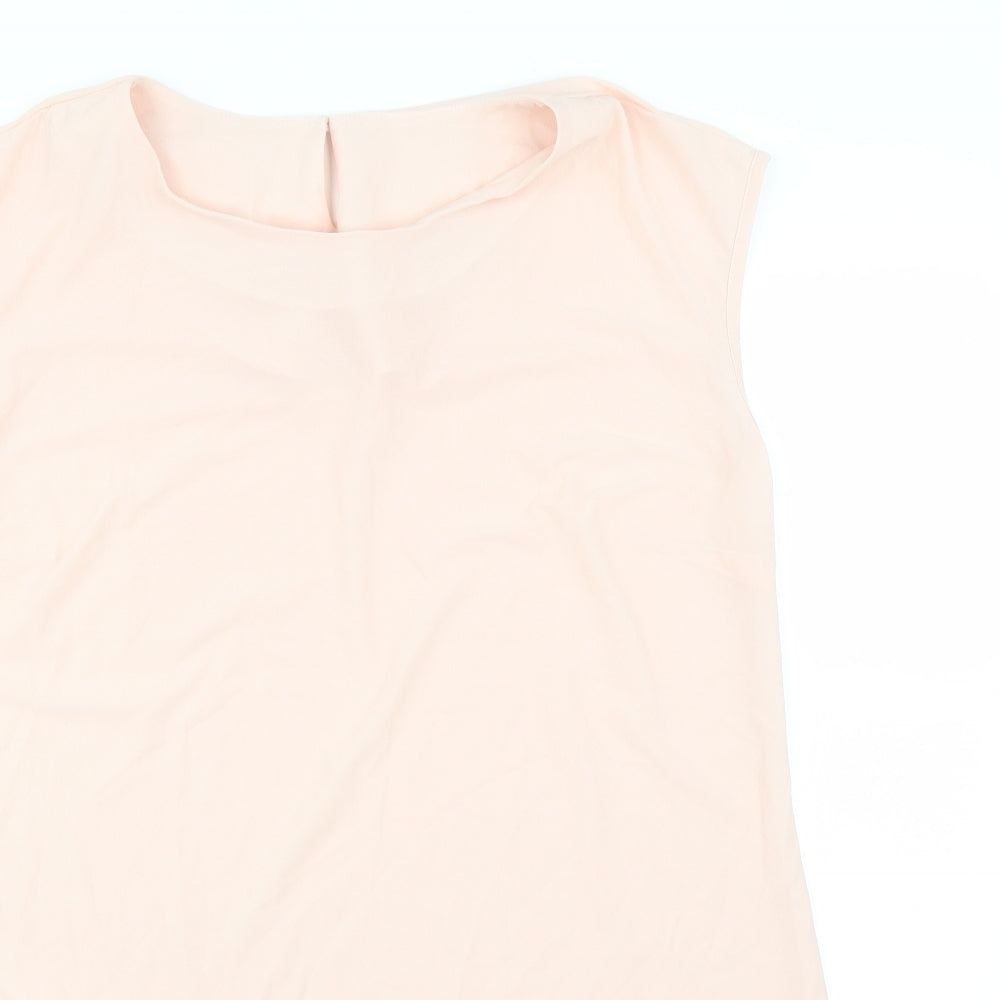 Preworn Womens Pink   Basic Blouse Size M  - Asymmetric Hem